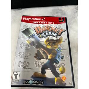 Ratchet & Clank PS2 PlayStation 2 Greatest Hits Complete CIB With Poster